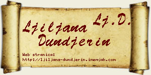 Ljiljana Dunđerin vizit kartica